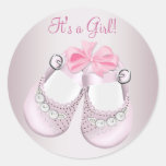 Rosababyen skor rosa baby showerklistermärkear
