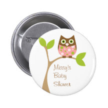 Rosababyuggla Pins