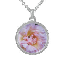 Rosablomhalsband - sterling silver