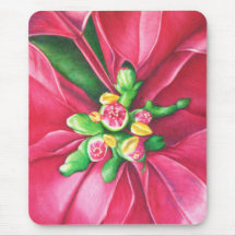 Rosablomma Mousepad Mus Mattor