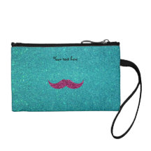 Rosaglittermustasch