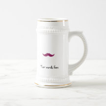rosaglittermustasch kaffe mugg