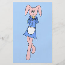 Rosakanin som bär en Cupcake. Full Färg Flygblad