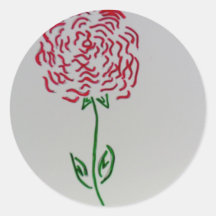 Rose3.JPG Rund Klistermärke