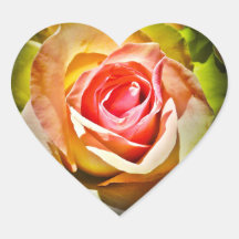 Rose - Für Dich Herzaufkleber
