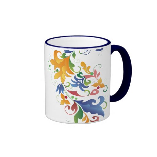 Rosemaling Kaffe Koppar