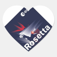 Rosetta rymdskepp klistermärke