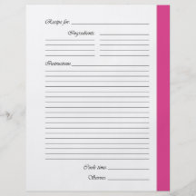 Rosor 2 sid receptsidor flygblad designs