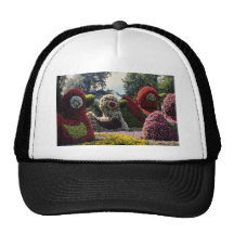 Rosor blommar skulptur, Insel Mainau, Bayern flowe Baseball Hat