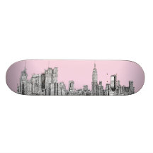 Rosor för valentin NYC Anpassningsbara Skateboard