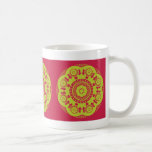 Rosor & limefruktfloweret kaffe mugg