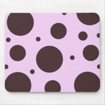 Rosor med brunt cirklar Mousepad Mus Matta