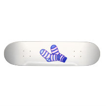 Rosor och grafisk baby med hjärtfelsocka skate board deck