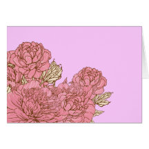 Rosor slänger blommor Notecard Kort