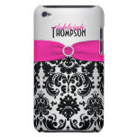 Rosor svart, silverdamastipod touch case