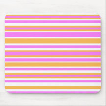 Rosor, vit & orange rand Mousepad Musmattor