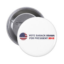 Rösta Barack Obama för presidenten 2012 Knappar