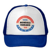 Rösta Mondale/Ferraro '84 Kepsar
