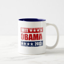 RÖSTA OBAMA 2012 UNDERTECKNAR Vintage.png Kaffe Koppar