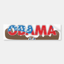 Rösta Obama - spara en älg! Bildekal