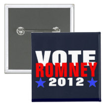 Rösta Romney 2012 knäppas Knapp Med Nål