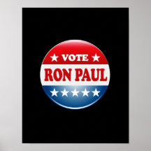 RÖSTA RON PAUL AFFISCHER