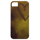 Rostad guld- Fodral-Kompis för hjärtaiPhone 5 legi iPhone 5 Fodraler