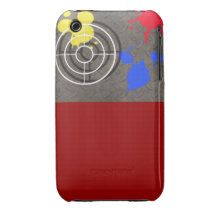 Rostad metallspisgaller med vapensikt iPhone 3 cover