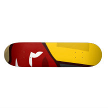 Rostat bröd, orange fruktsaft och sylt anpassningsbara skateboard
