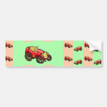Rotes altes Auto Auto Aufkleber