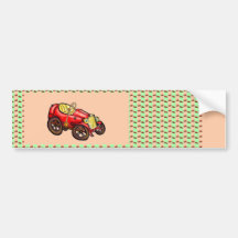 Rotes altes Auto Auto Aufkleber