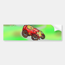 Rotes altes Auto Autosticker
