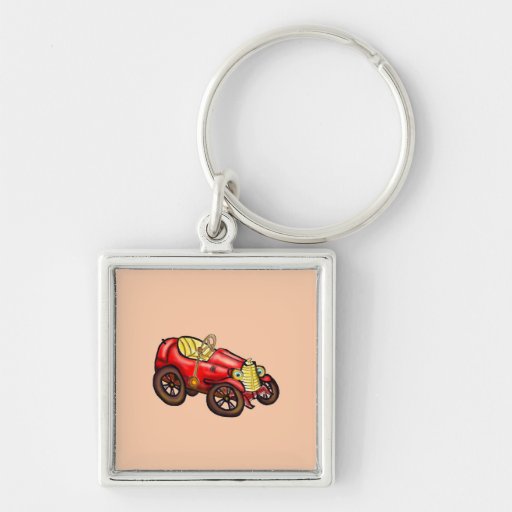 Rotes altes Auto Schlüsselanhänger