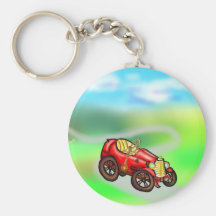 Rotes altes Auto Schlüsselband