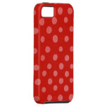 Rött fodral för handgjord polka dots iPhone 5 Case-Mate cases