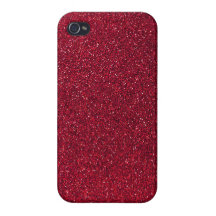 Rött glitter