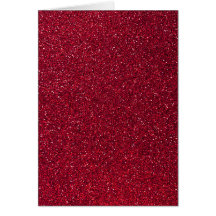 Rött glitter kort