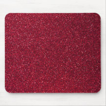 Rött glitter mus matta