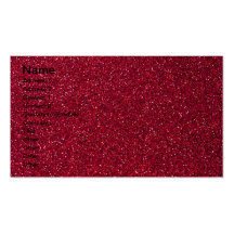 Rött glitter visitkort mall