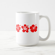 Rött hibiskustema kaffe muggar