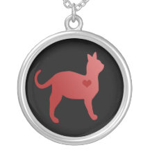 Rött kattrundahalsband