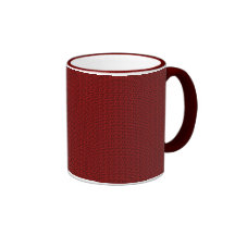 Rött kretsar kaffe muggar