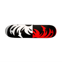 Rött n svart retro customizeable för Skateboard