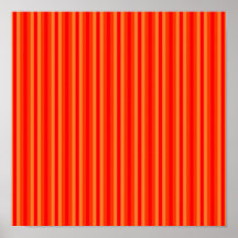 Rött och orange Stripey Hippiemönster Print