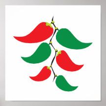 Rött och paprika som är grafiska på en stränga affischer