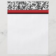 Rött och svart blom- damastast mönster flygblad designs