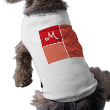 Rött & orangen virvlar runt; Virvla runt Hund T-shirt