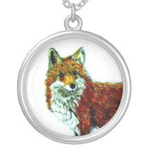Rött rävhalsband