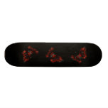 Rött & svart bevingat fjärilsflyg för blod skate boards