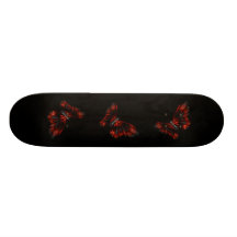 Rött & svart bevingat fjärilsflyg för blod skate boards